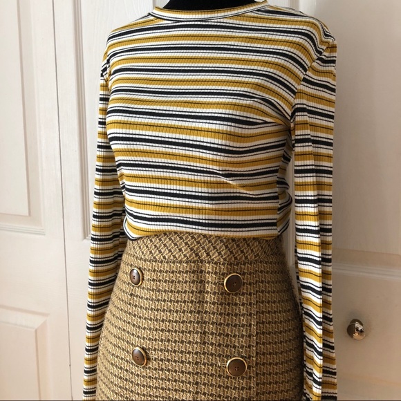 LOFT brown patterned sailor mini skirt - Picture 8 of 9